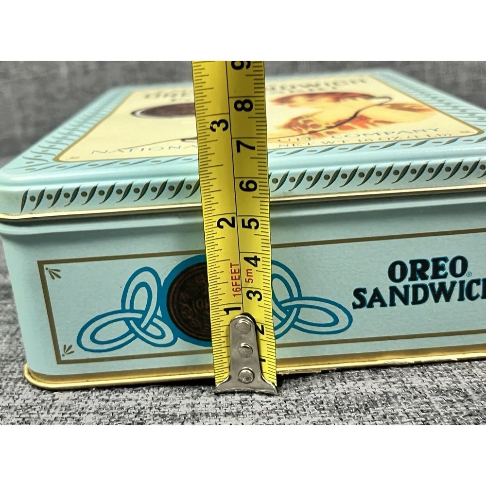 1986 Vintage Style Oreo Sandwich Cookie Tin Box National Biscuit Company Retro